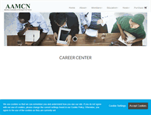 Tablet Screenshot of careers.aamcn.org